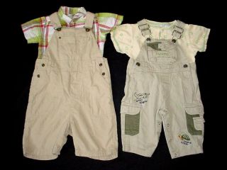 Used Baby Boy 12 18 Months Spring Summer Overall Jumper Denim Outfit Clothes Lot
