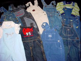 Used Baby Boy 12 18 Months Spring Summer Overall Jumper Denim Clothes Lot