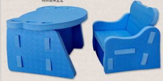 Baby Furniture Cartoon Soft Foam Baby Chair Desk Set for Age 1 3 K1506