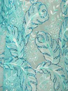 Luxury Sequined Irish Dance Gown Dress Fabric by Meter
