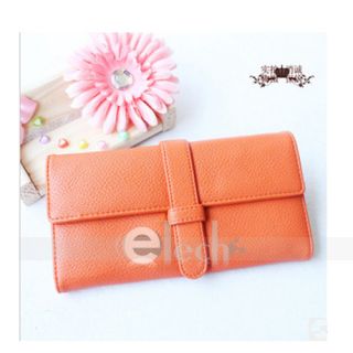New Lady Women Long Cluth Wallet Purse Cash Card Holder Organizer Bag PU Leather