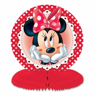 3 Disney Minnie Mouse Red Polka Dots Party Mini 14 5cm Table Centrepieces