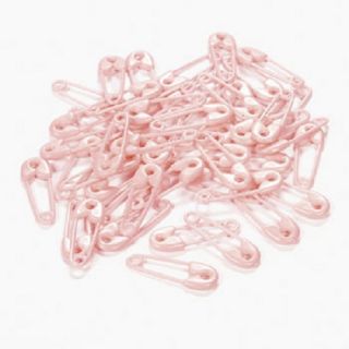 24 Pink Baby Girl Safety Pin Baby Shower Party Favors Decorations Small