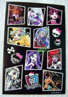 Scrapbooking Stickers Monster High Glitter 2013