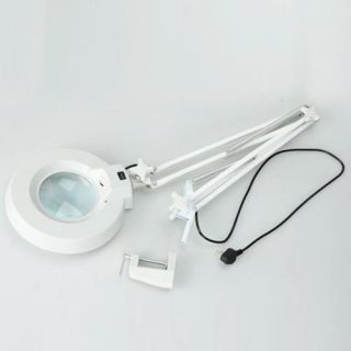 Adjustable 5 Diopter Fluorescent Light Clamp on Magnifying Magnifier Lamp