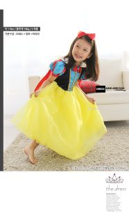 Hyundai Hmall Korea Children Kids Girl Halloween Dress Snow White Costume Party