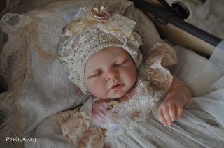Grace French Lace Christening Dress Hat 4 Reborn Baby Doll