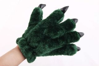 Fashion Unisex Plush Party Panda Bear Cat Animal Paw Claw Hand Gloves Woman Man