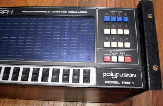 Extremely RARE Pro Graph Polyfusion Programmable Graphic Equalizer PEQ 1 as Is