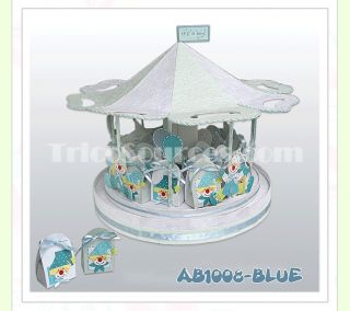 Unique Baby Gift Baby Shower Centerpieces Decoration Carousel 15"x15" AB1008