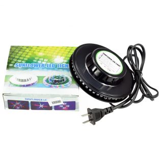 New Sunflower 48 LED RGB Light 8W Voice Activated Auto Rotating Party Stage
