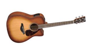 Yamaha FGX700SC Solid Top Cutaway Acoustic Electric Guitar Sandburst
