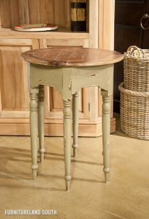 The Bramble Company Distressed Tucker 6 Legged Round Side Table