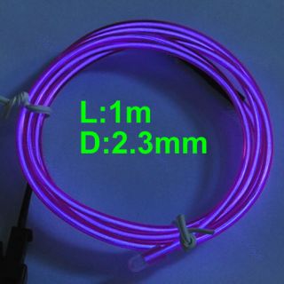 1M Flexible Neon Light Glow El Wire Rope Car Party 5