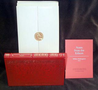 Franklin Library William Shakespeare Poems 1980 Leather Book Editors Notes