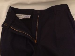 Slacks USN Navy Utility Work Dark Blue Pants Womens Poly Cotton Sz 6 MP x 30