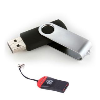 4GB USB 4G Flash Memory Stick Jump Drive U Disk TF Micro SD Card Adapter Reader