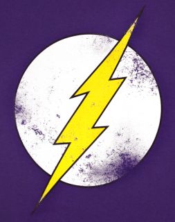 The Big Bang Theory Bazinga Flash Gordon Womens Purple T Shirt