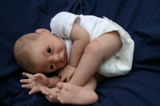 Reborn Baby Boy Paige by Tasha Edenholm Reborn Baby Doll Painted Hair