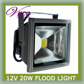 20W 12V Pure Cool White LED Wash Flood Light Lamp Outdoor Caravan Camping