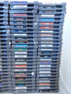 Lot of 126 Nintendo NES Games Air Wolf Ski or Die Othello