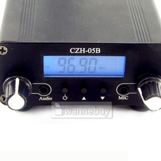 0 5W CZH 05B Stereo PLL FM Radio Broadcast Station Transmitter Antenna Power