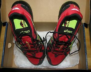 Asics Gel Fuji Trainer 2 Men's Running Shoes Size 9 Red Black