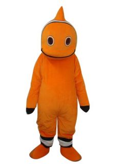 Sea Nemo Orange Clown Fish Cartoon Adult Mascot Costume