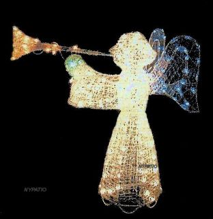 Christmas Lighted Outdoor Crystal Angel Pre Lit 150 Lights Yard Decoration New