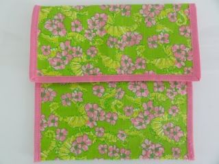 Lilly Pulitzer Reusable Sandwich Snack Sack Floaters Pink Green Eco Lunch Bag