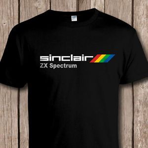 Sinclair ZX Spectrum Computer T Shirt Retro Classic 80s Video Games PC Gaming