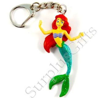 Disney Ariel Little Mermaid Full Figure PVC Keyring Keychain