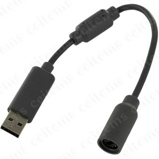 Wired Controller USB Breakaway Cable Cord Adapter for Xbox 360 New