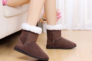 1 Pair Fashion Lady Women Autumn Winter Warm Flat Heels Snow Boots New
