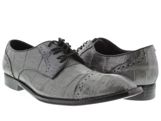 Men's Dress Shoes Gray Genuine Crocodile Alligator Skin Oxfords Loafers Exotic