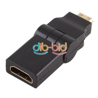 HDMI Female to Mini HDMI Male 180°ROTATION Swivel 90°FOLDING Adapter Converter