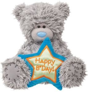 Tatty Teddy Happy Birthday 6" Plush Greeting Card Stuffed Animal Bear Douglas