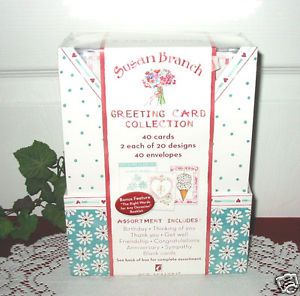 Susan Branch Greeting Card Set Keepsake Box 40 Cards Envelopes New