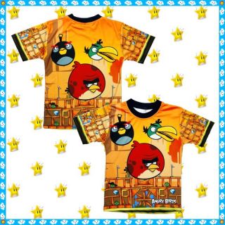 Angry Birds Official T Shirt Top Age 3 14 Years Toys Boys Kids Girls Clothes