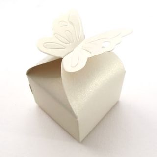 10 Butterfly Pattern Gift Candy Bomboniere Boxes Wedding Party Favor Baby Shower