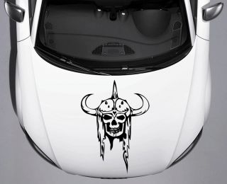 Helmet Viking Skull Car Truck Hood Vinyl Decal Sticker Free SHIP Squeegee 39
