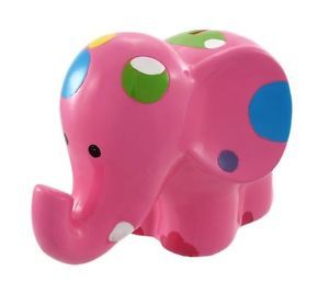 Adorable Pink Polka Dot Elephant Piggy Bank Funny Toys for Children