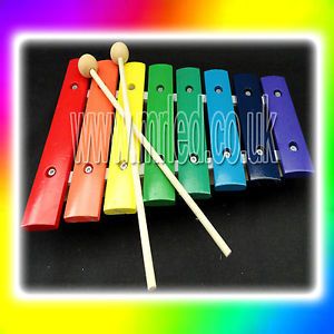 New Traditional Wooden Kids Childrens Xylophone Musical Toy Game