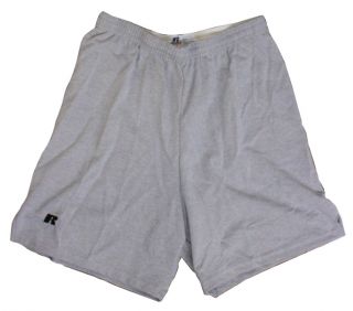 Russell Men's Heather Gray Workout Moisture Wick Gym Shorts Size 4XL