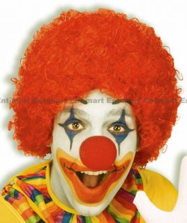 Orange Afro Clown Adult Costume Accessory Wig Party New Fun