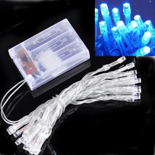 New 3M Blue Battery Operated 30 LED String Fairy Lights for Christmas Party US