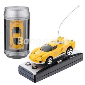 Yellow 3" Mini RC Radio Remote Control Racing Toy Car Vehicle Kids Gift 49MHz
