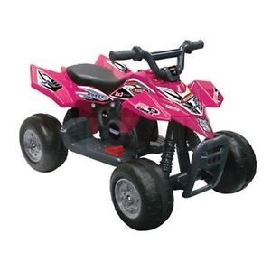 Girls Kids 6V Pink Ride on Toy Battery Powered ATV 4 Wheeler Quad x mas Gift
