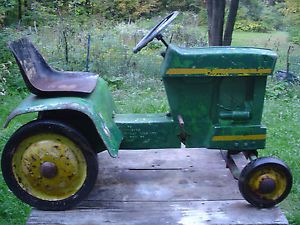 Vintage Ertl John Deere Lgt Pedal Tractor Lawn Garden Tractor Kids Toy