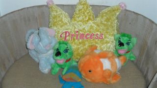 Baby Boy Girl Animal Frog Backpack w 6 Plush Kids Soft Toys